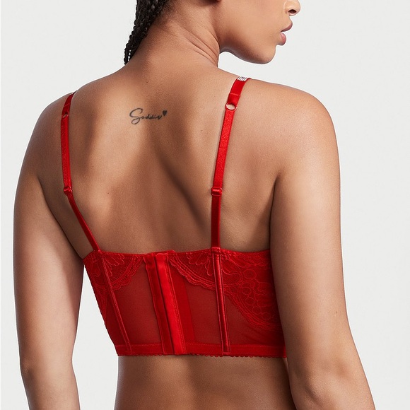 NWT Victoria’s Secret corset top in RED 32D - Picture 7 of 9